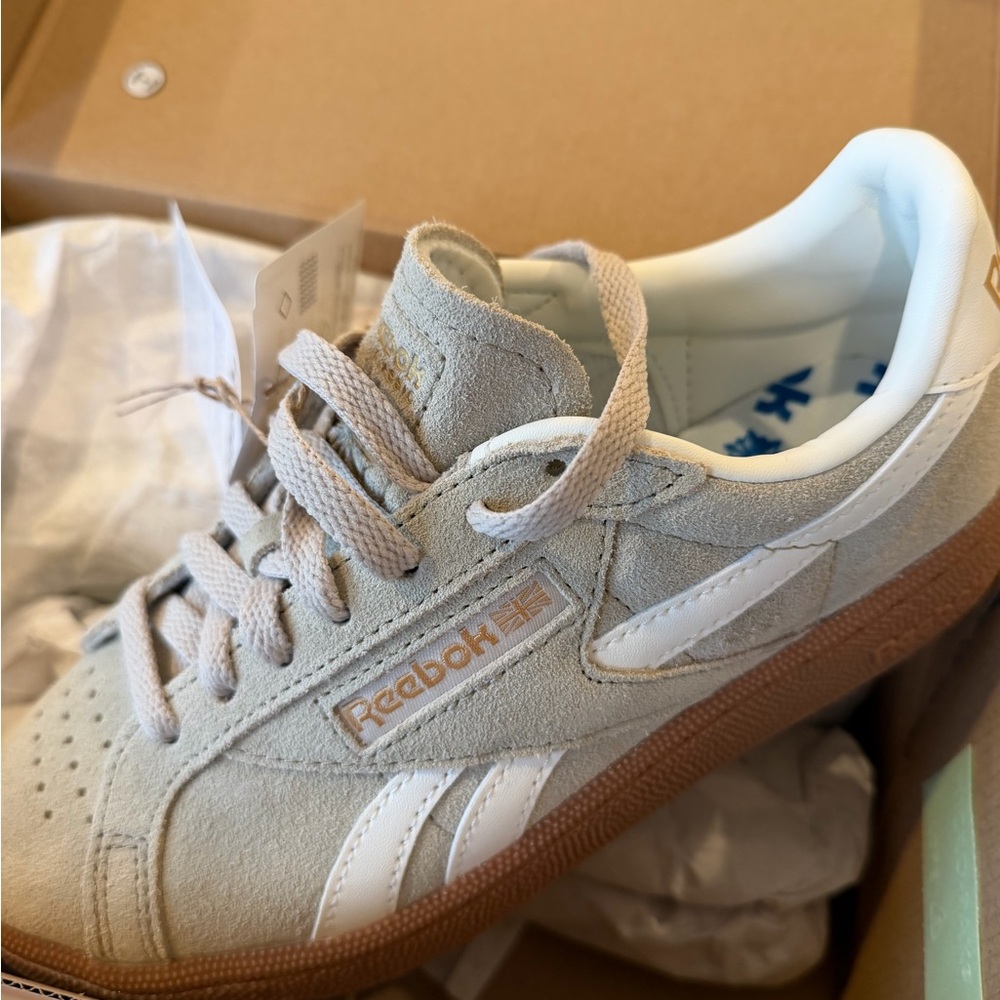Reebok Women’s Tan and White Sneakers